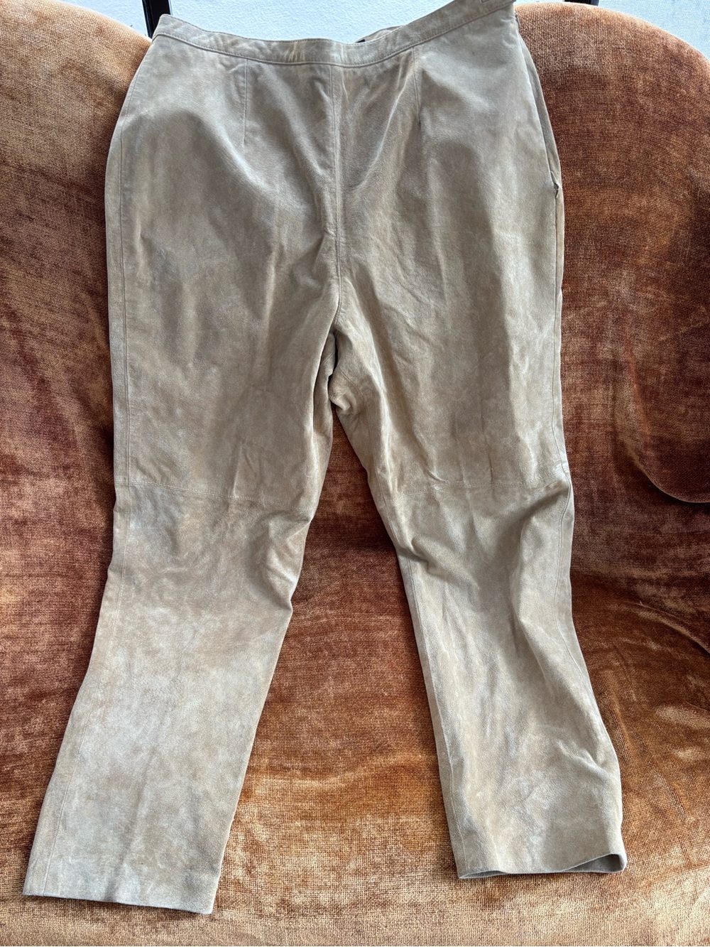 Josephine Chaus Tan 100% Suede Pants